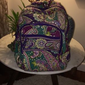 vera bradley backpack purple paisley